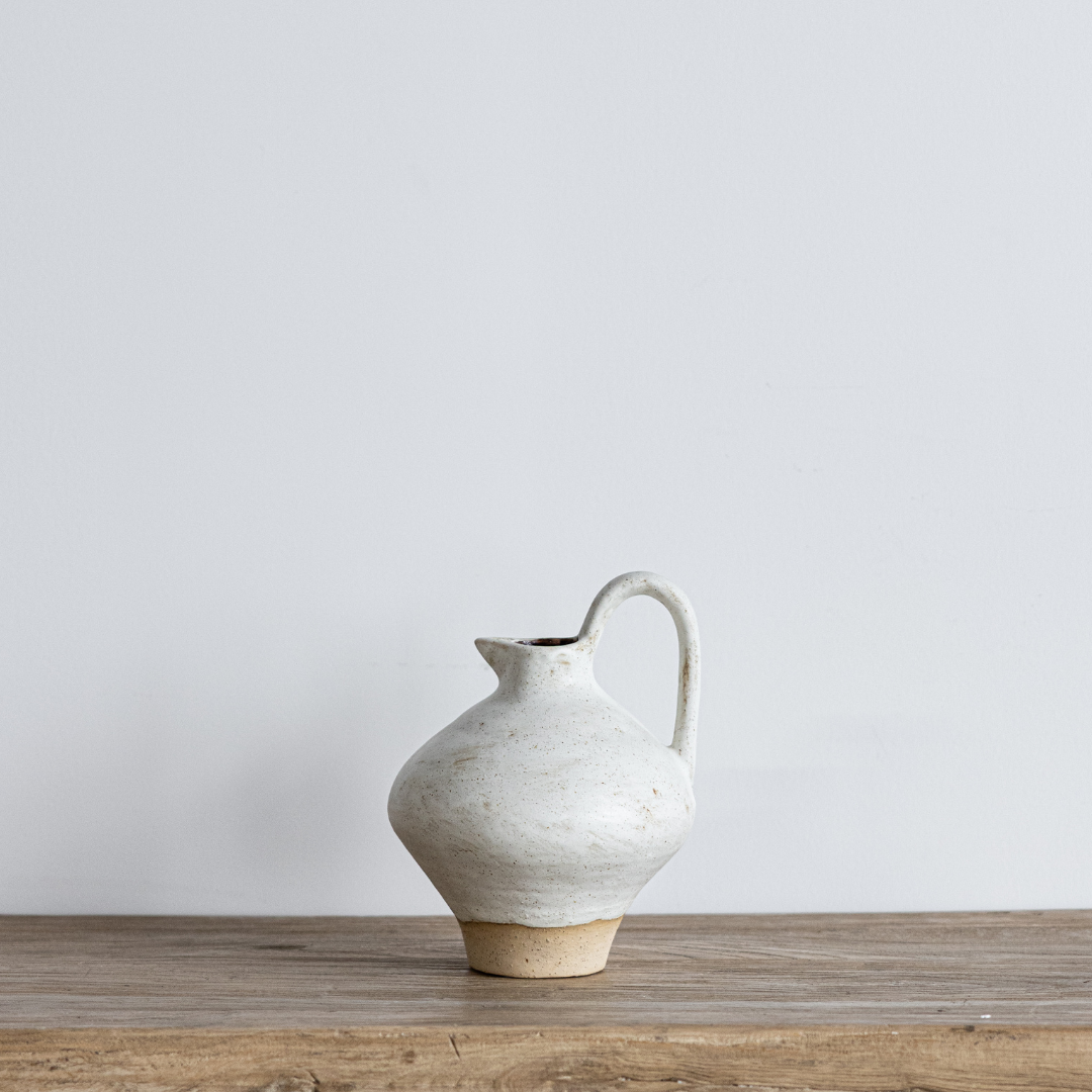 Ceramic Earthy Umbria Pitcher | By Luxe B Co. 