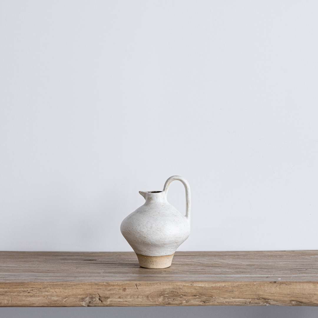 Ceramic Earthy Umbria Pitcher | By Luxe B Co. 