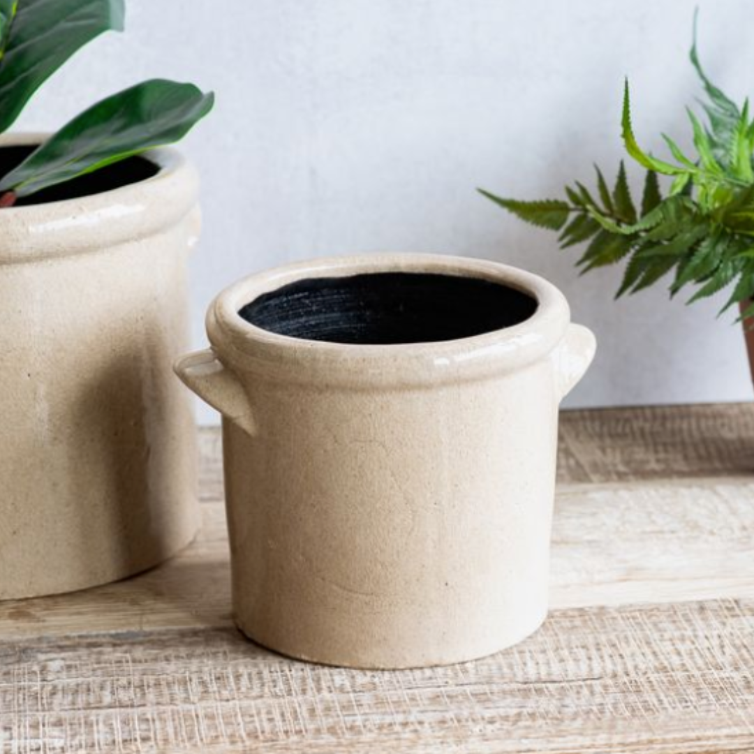 Ceramic Handle Crock | By Luxe B Co. 