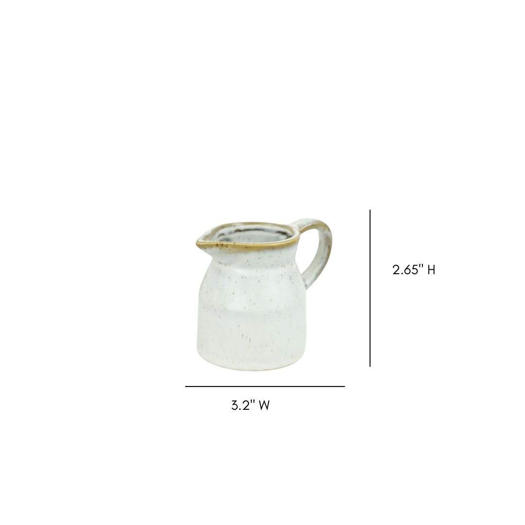 Ceramic Mini Cream Pitcher | By Luxe B Co.