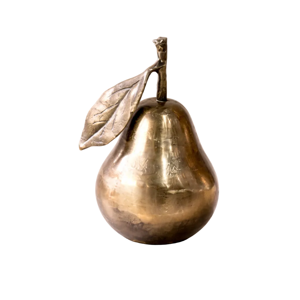 Champagne Decorative Pear | By Luxe B Co. 