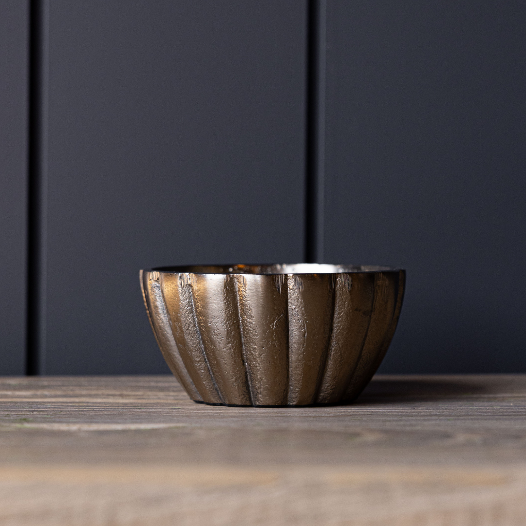 Champagne Scalloped Bowl | By Luxe B Co.