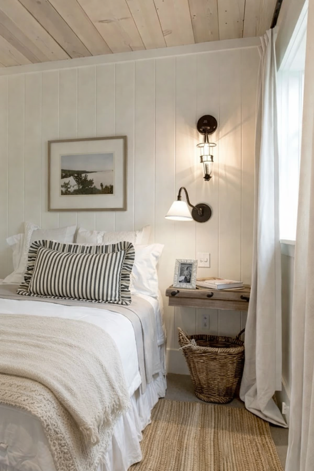 Ruffle Lumbar Pillow Cover Black Charcoal Stripes - Luxe B Co