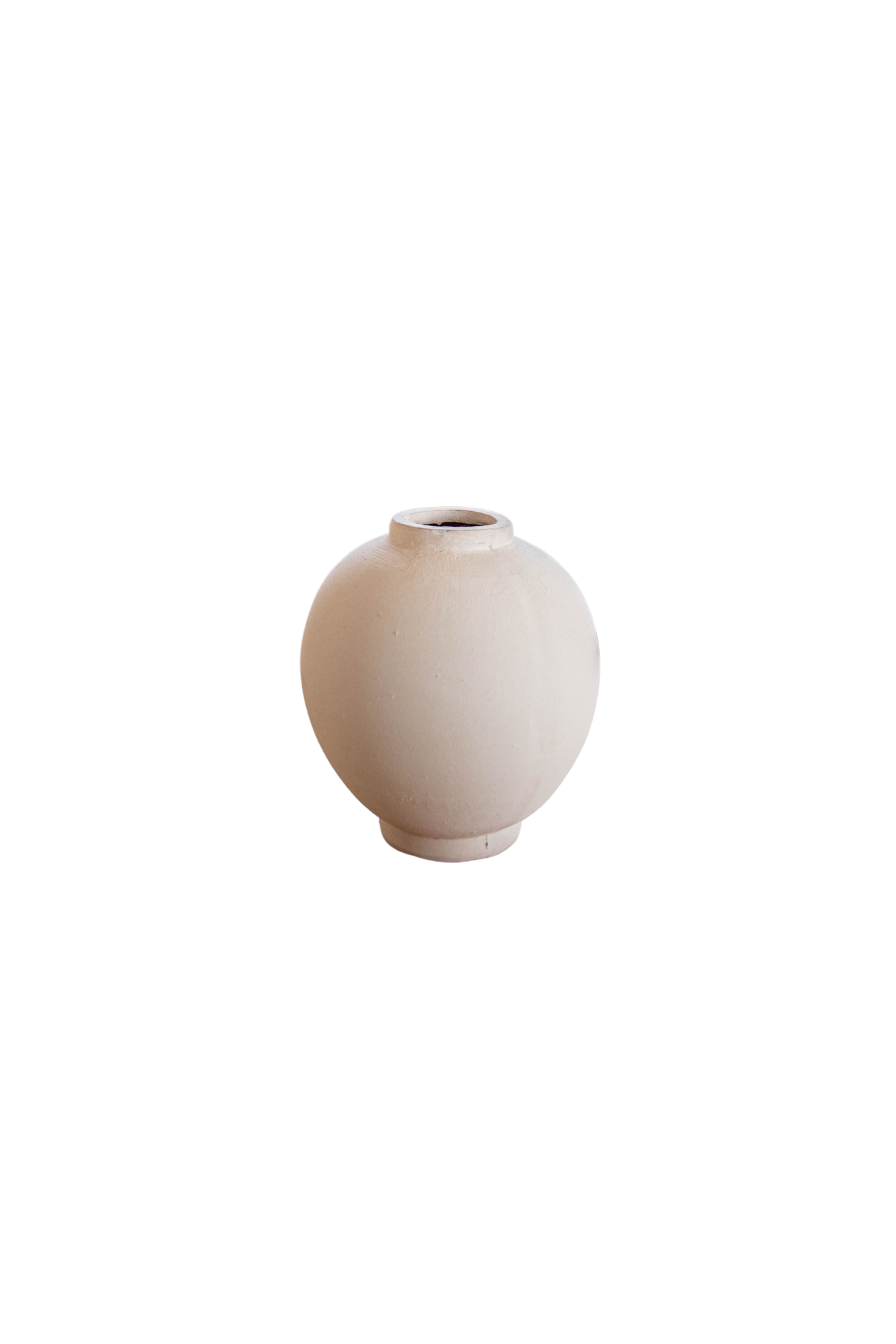 Chios Cream Round Vase Pot Medium | By Luxe B Co. 