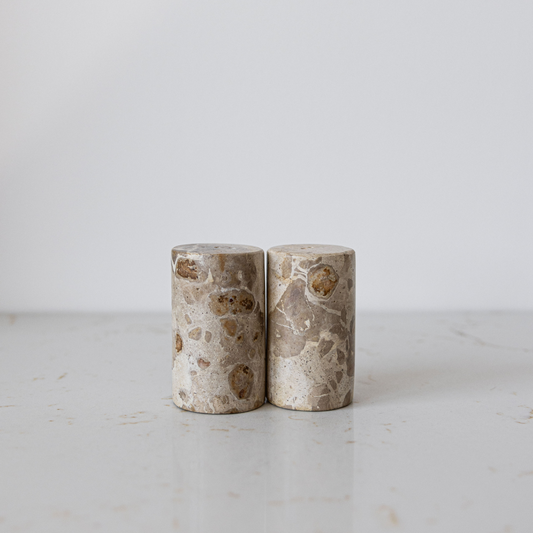 Chocolate Marble Salt & Pepper Shakers - Luxe B Co