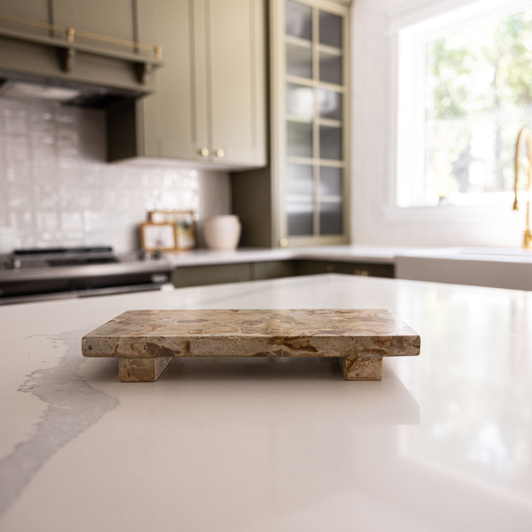 Chocolate Marble Trivet Riser | By Luxe B Co. 