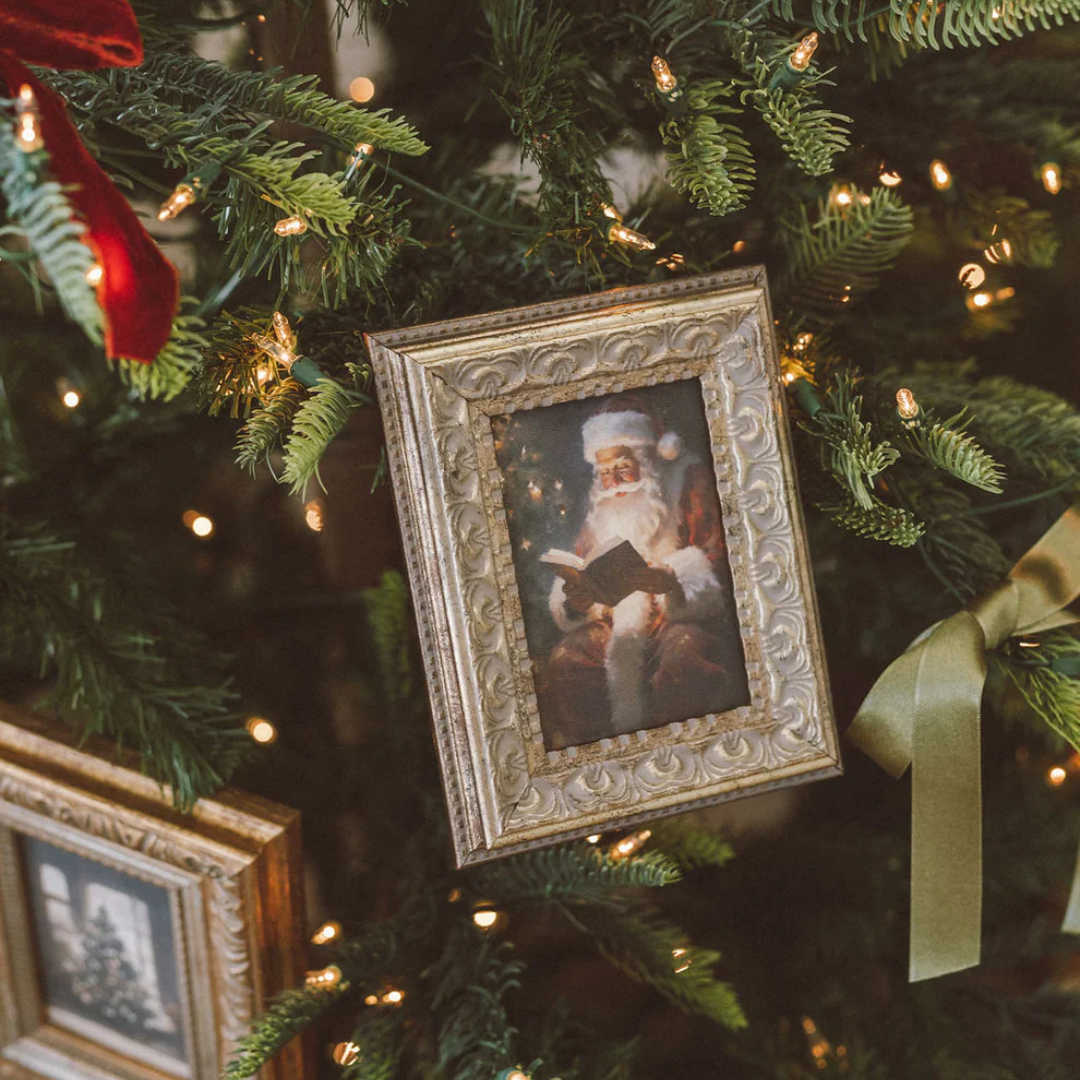 Classic Santa Framed Antique Inspired Art | By Luxe B Co. 