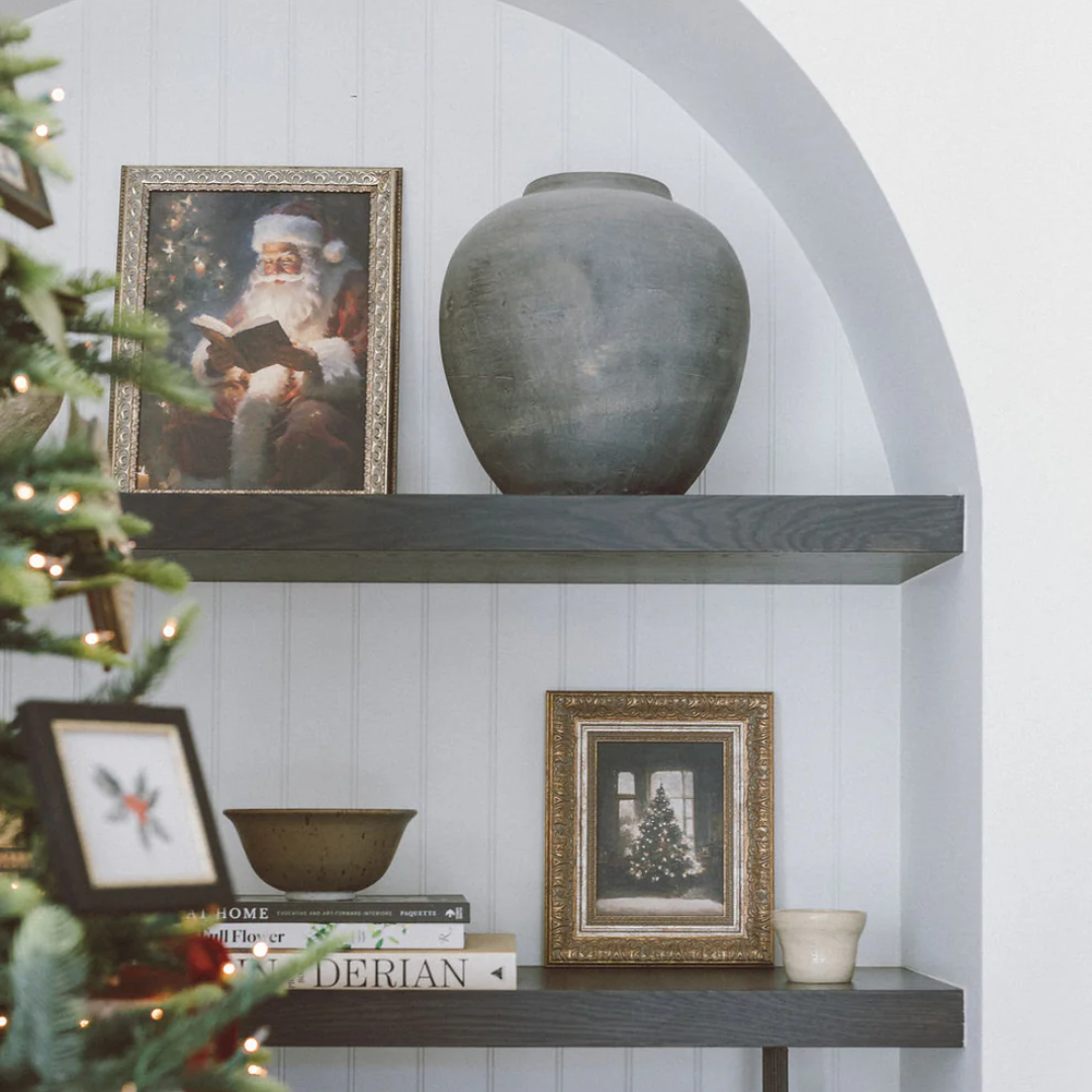 Classic Santa Framed Antique Inspired Art | By Luxe B Co. 