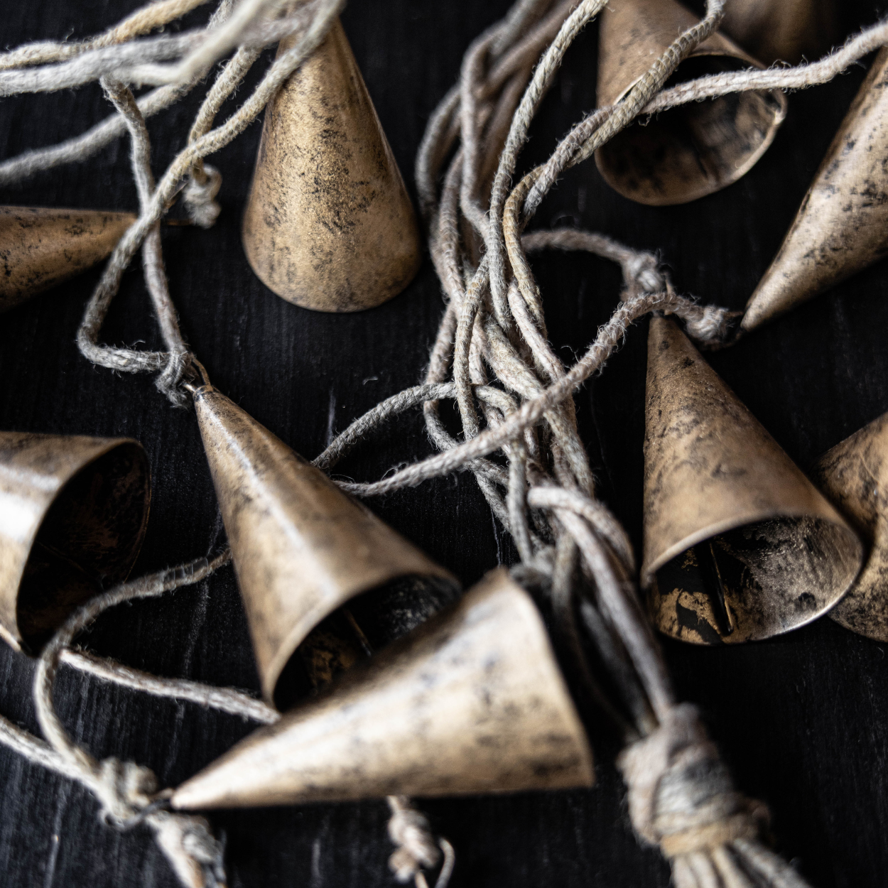 Cone Brass Bell Cluster | By Luxe B Co.