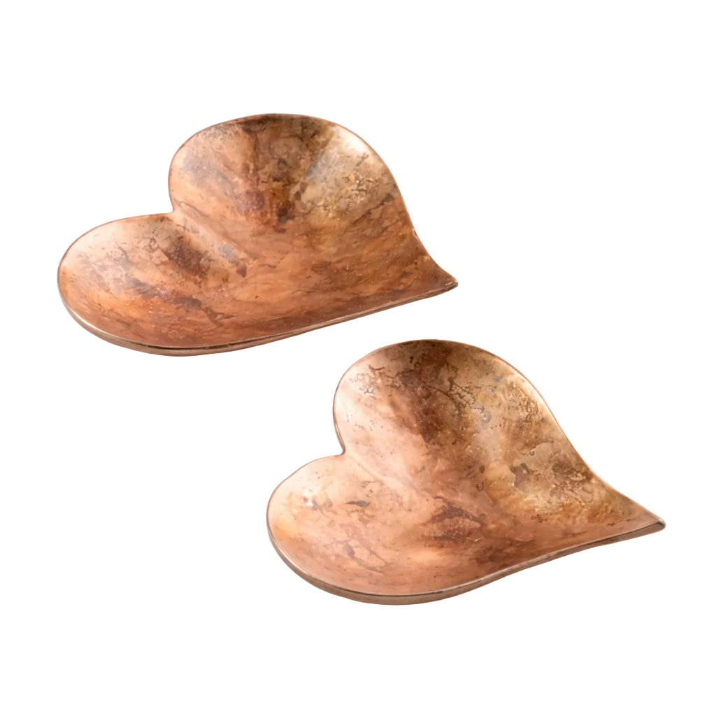 Copper Heart Trinket Dish Set | By Luxe B Co.