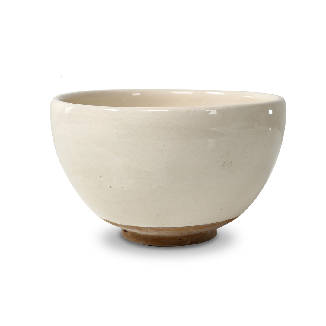 Ceramic Off White Decorative Bowl - Luxe B Co