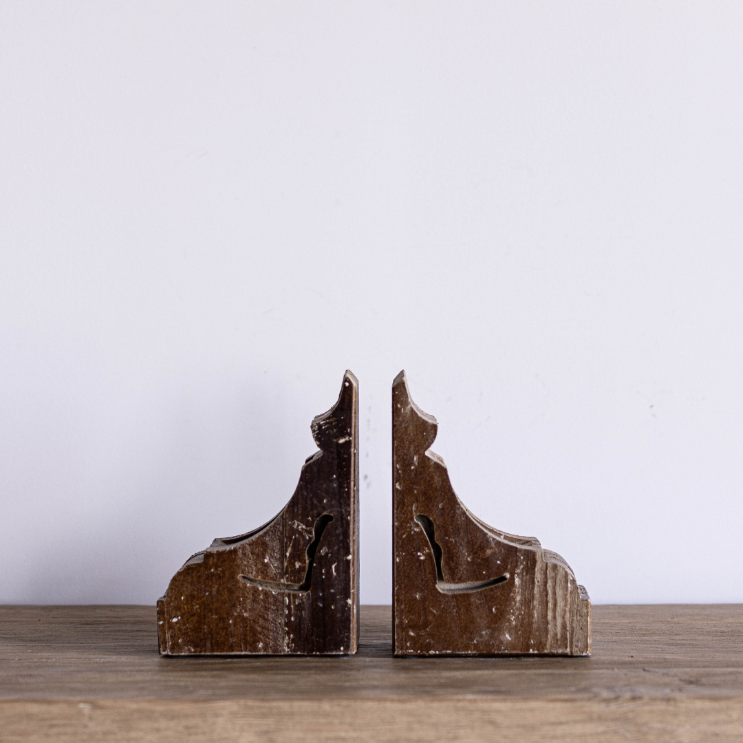 Corbel Wooden Bookends By Luxe B Co. 