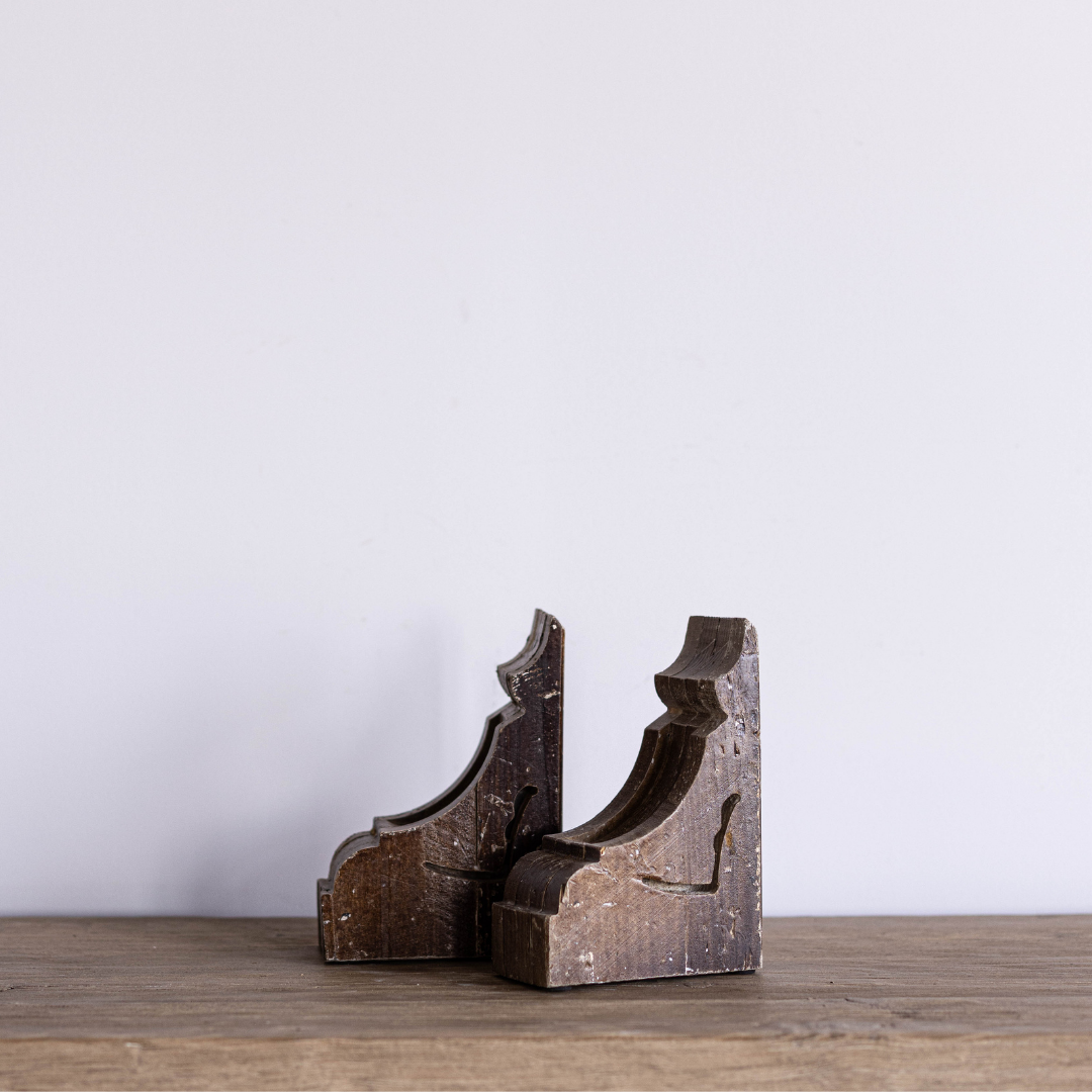 Corbel Wooden Bookends By Luxe B Co. 