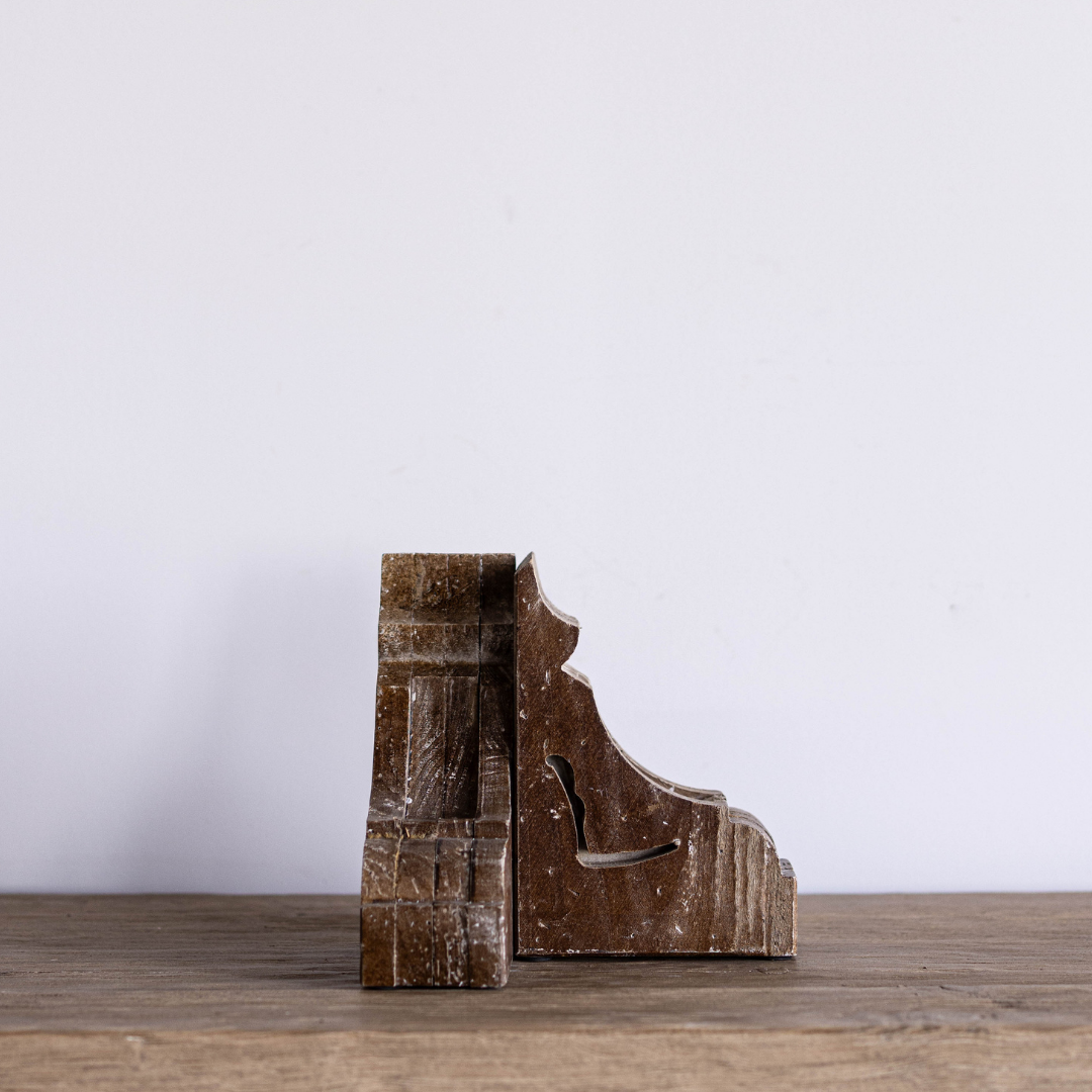 Corbel Wooden Bookends By Luxe B Co. 