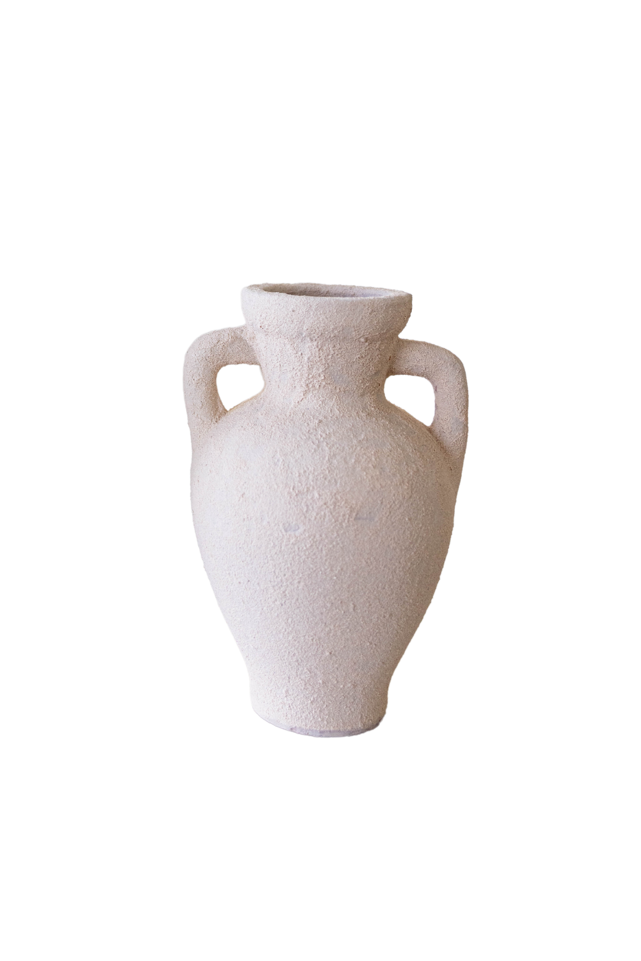 Lesbos Cream Urn Vase With Handles Small | By Luxe B Co. 