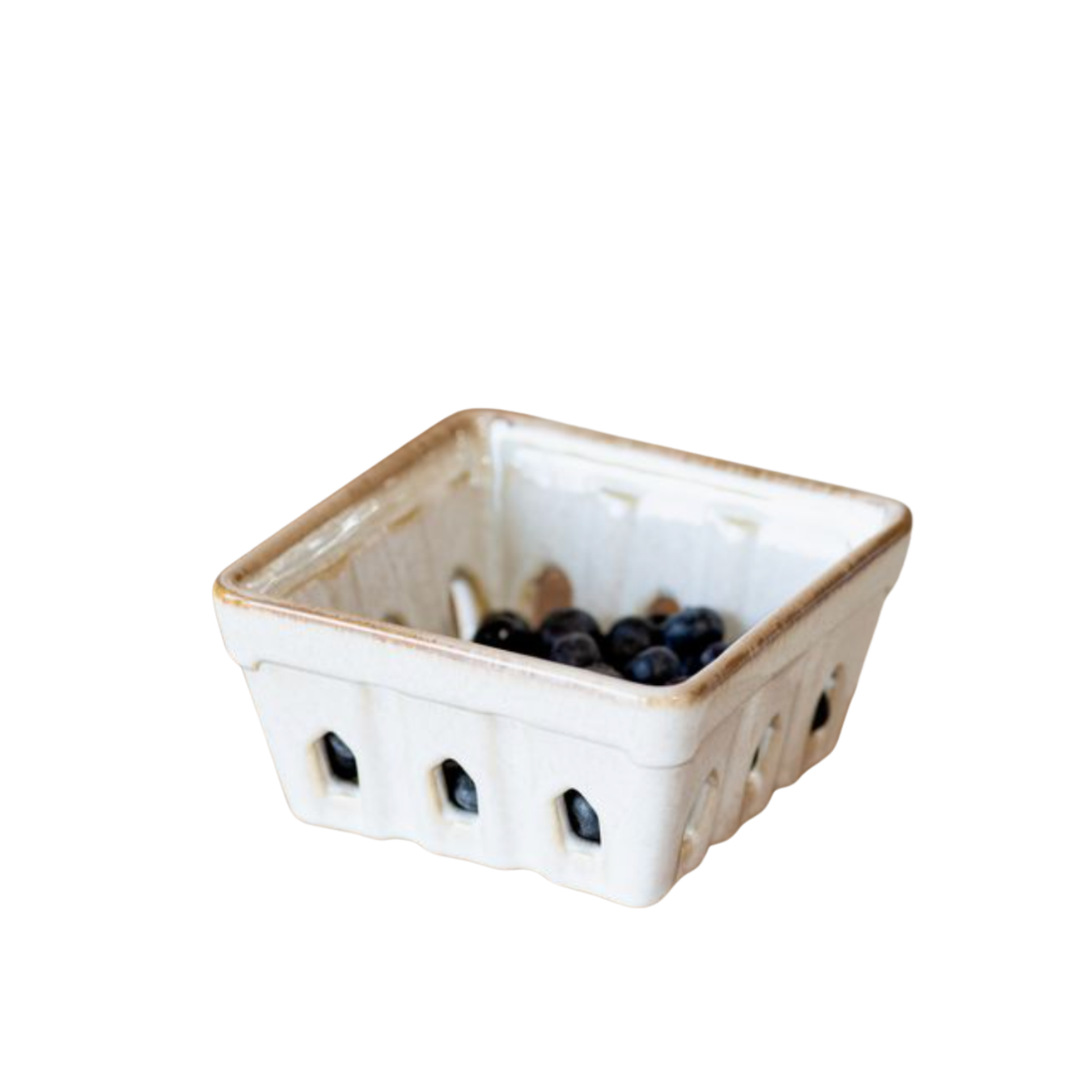 Cream Splatter Berry Basket | By Luxe B Co.
