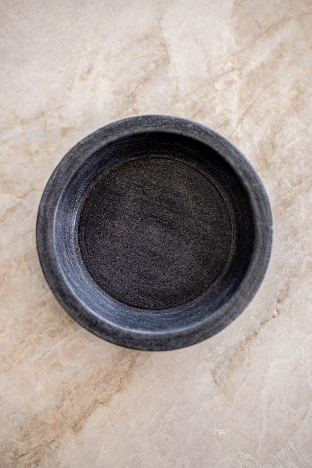 Dark Grey Stone Soap + Dish Brush Holder | By Luxe B Co. 