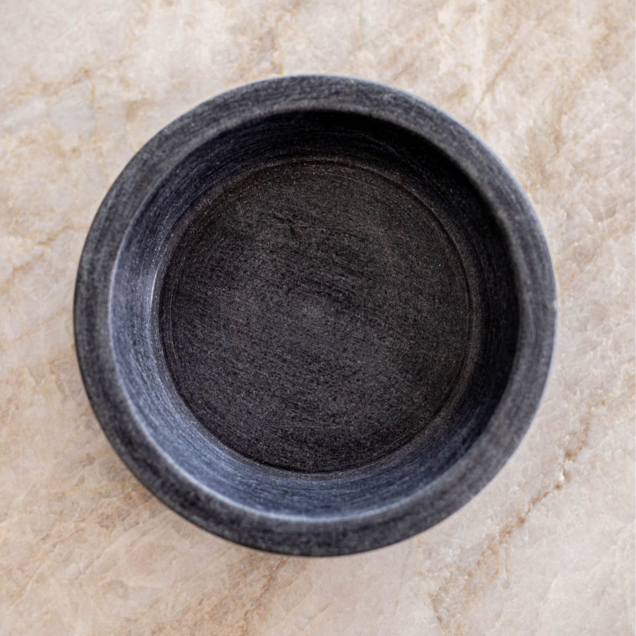 Dark Grey Stone Soap + Dish Brush Holder | By Luxe B Co. 