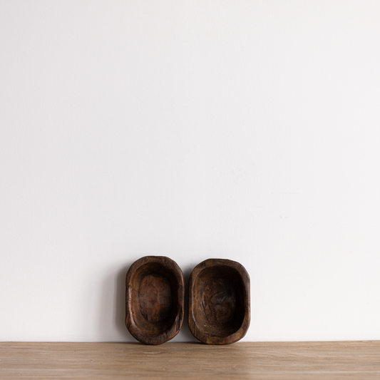 Dark Wooden Mini Dough Bowl | By Luxe B Co. 