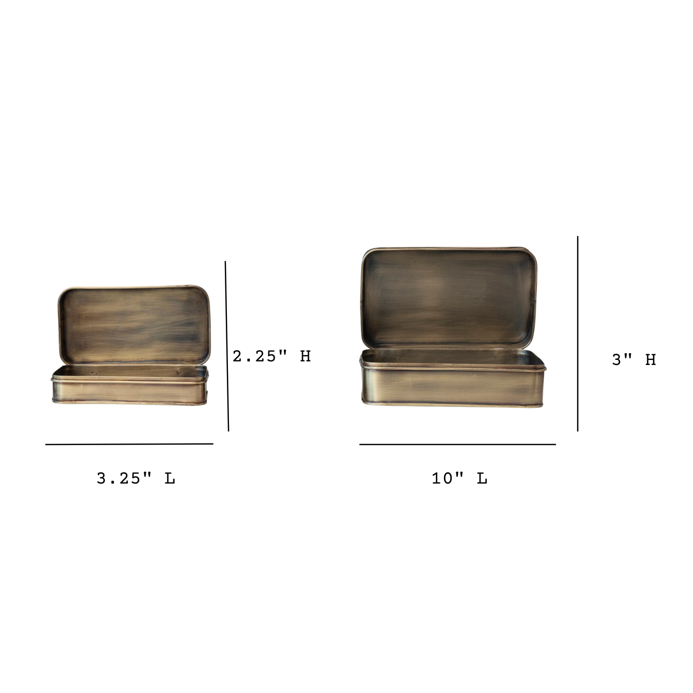 Decorative Metal Boxes| By Luxe B Co.