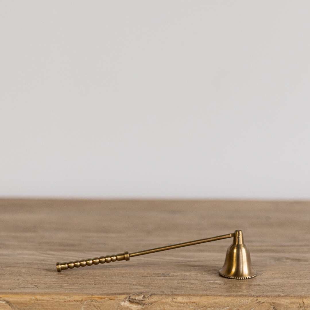 Decorative Bell Brass Candle Snuffer | By Luxe B Co.