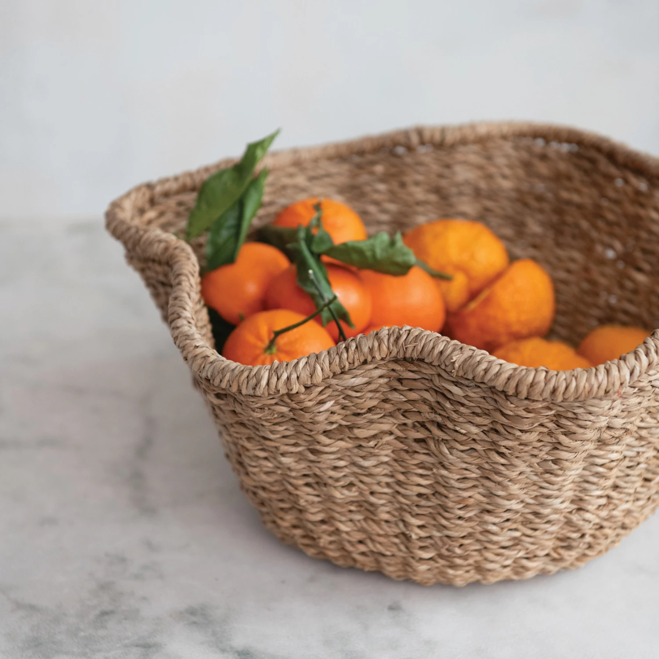 Decorative Ruffled Woven Bowl | By Luxe B Co.