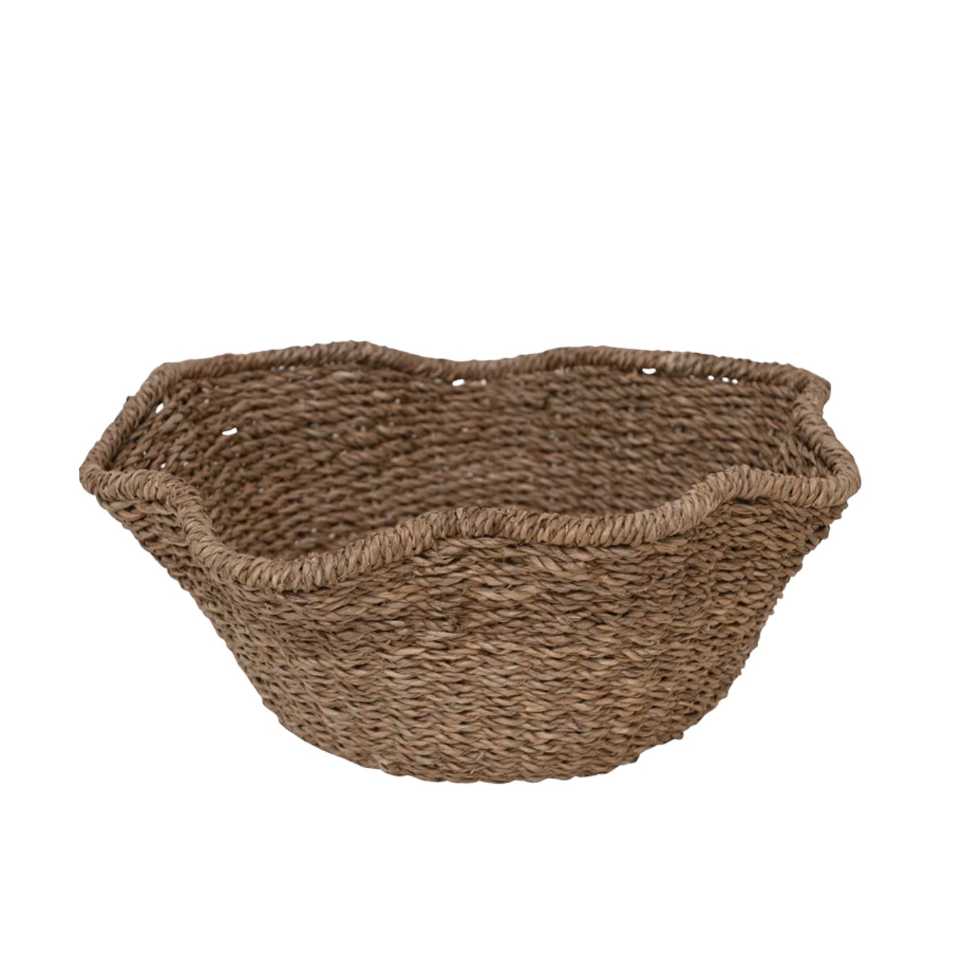 Decorative Ruffled Woven Bowl | By Luxe B Co.