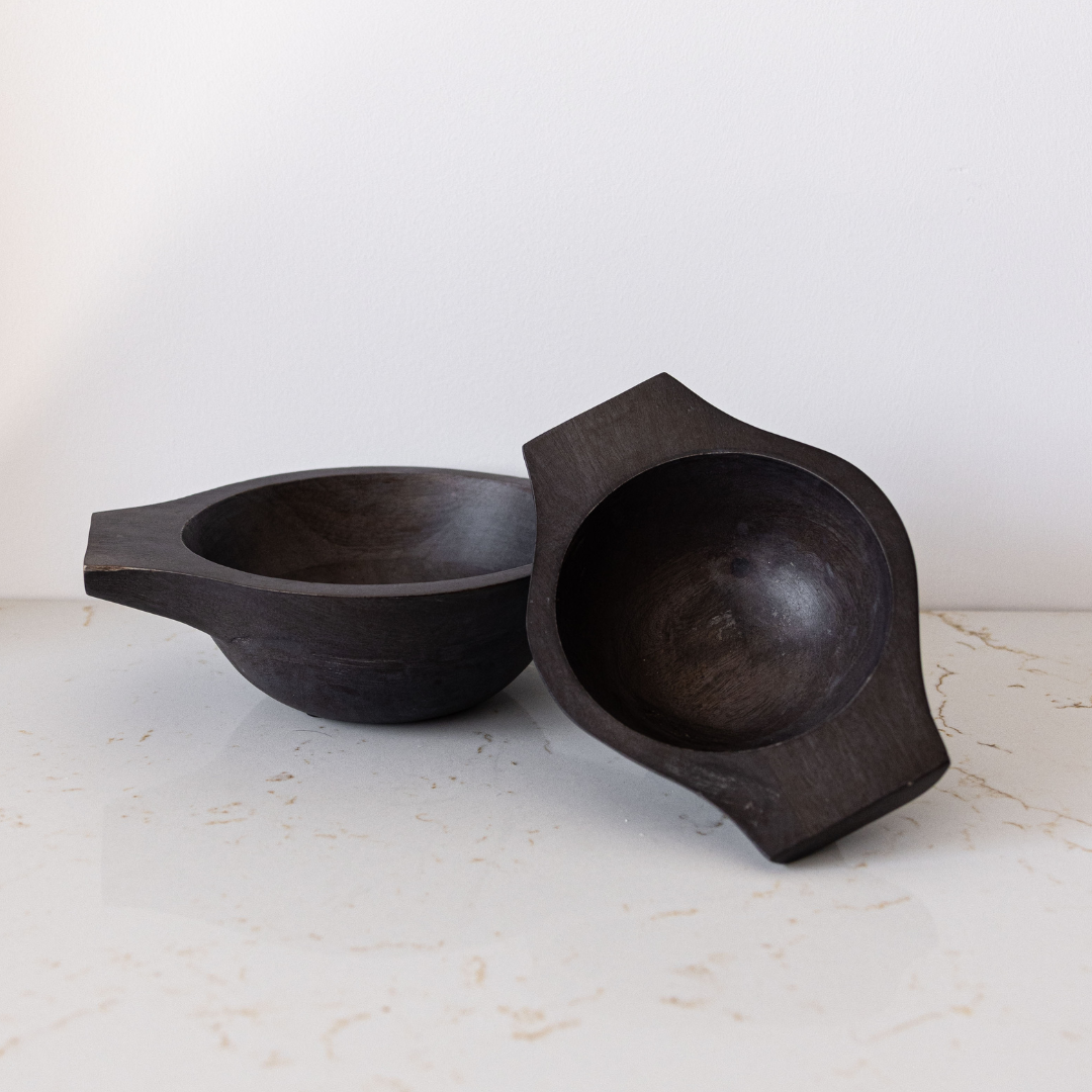 Decorative Wooden Bowl | By Luxe B Co.