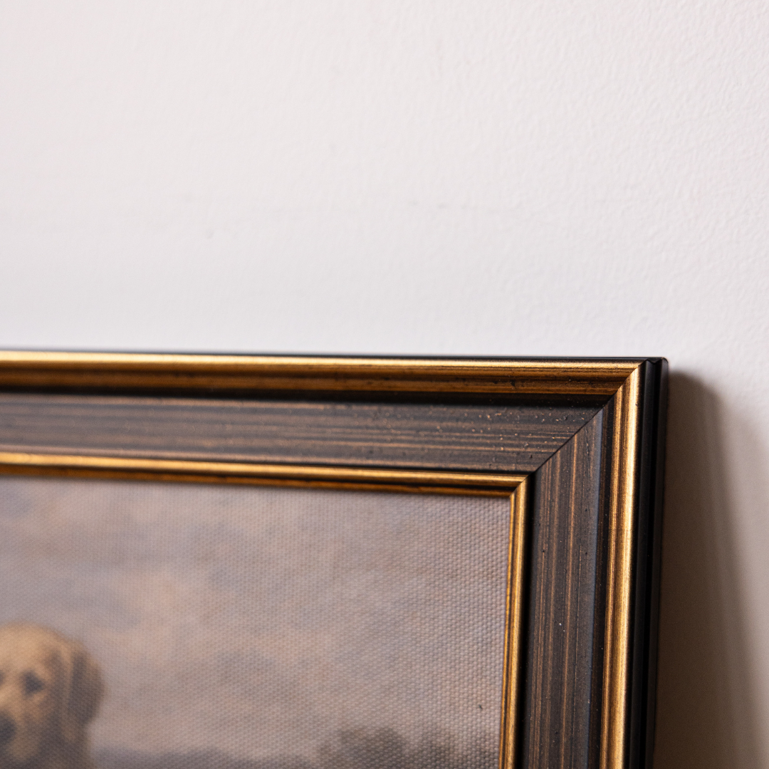Dog Breeds | Antique Inspired Brass Trim Black Framed Art By Luxe B Co.