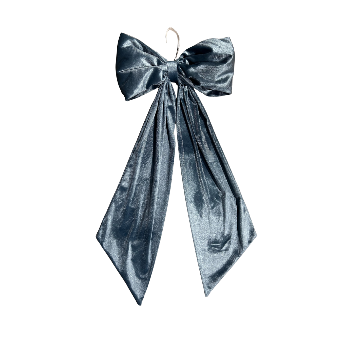 Dusty Blue Velvet Holiday Bows | By Luxe B Co. 