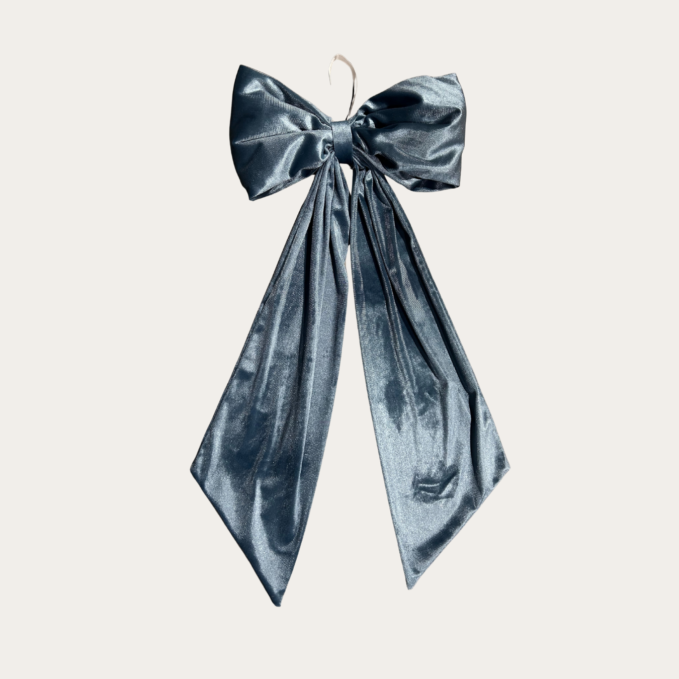 Dusty Blue Velvet Holiday Bows | By Luxe B Co. 