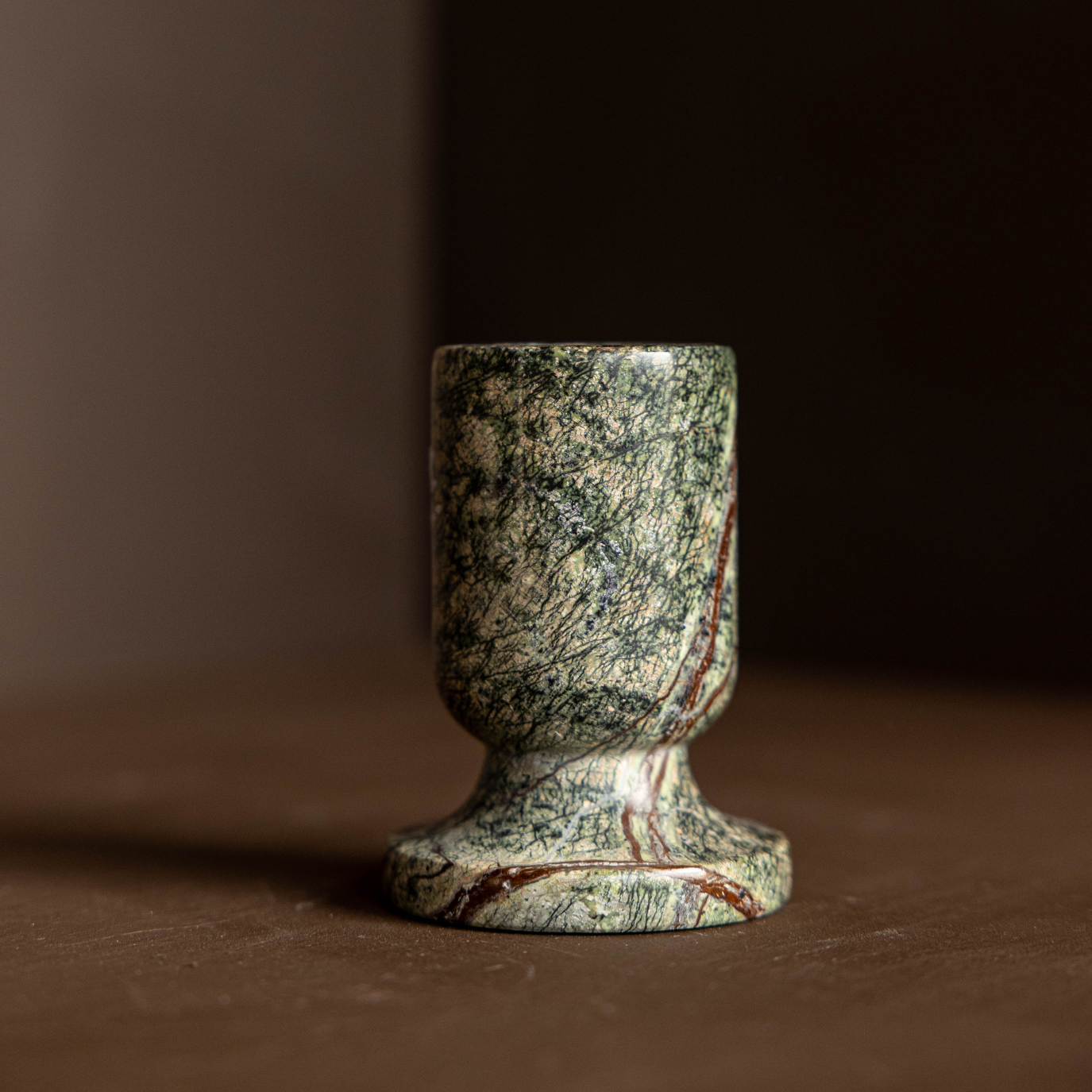 Emerald Marble Tapered Candle Holder | By Luxe B Co. 