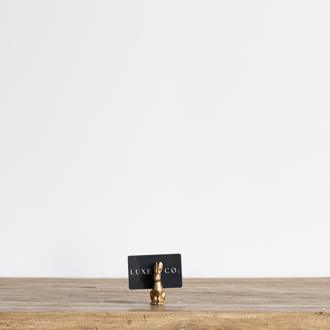 Enchanted Rabbit Name Card Holder | By Luxe B Co. 