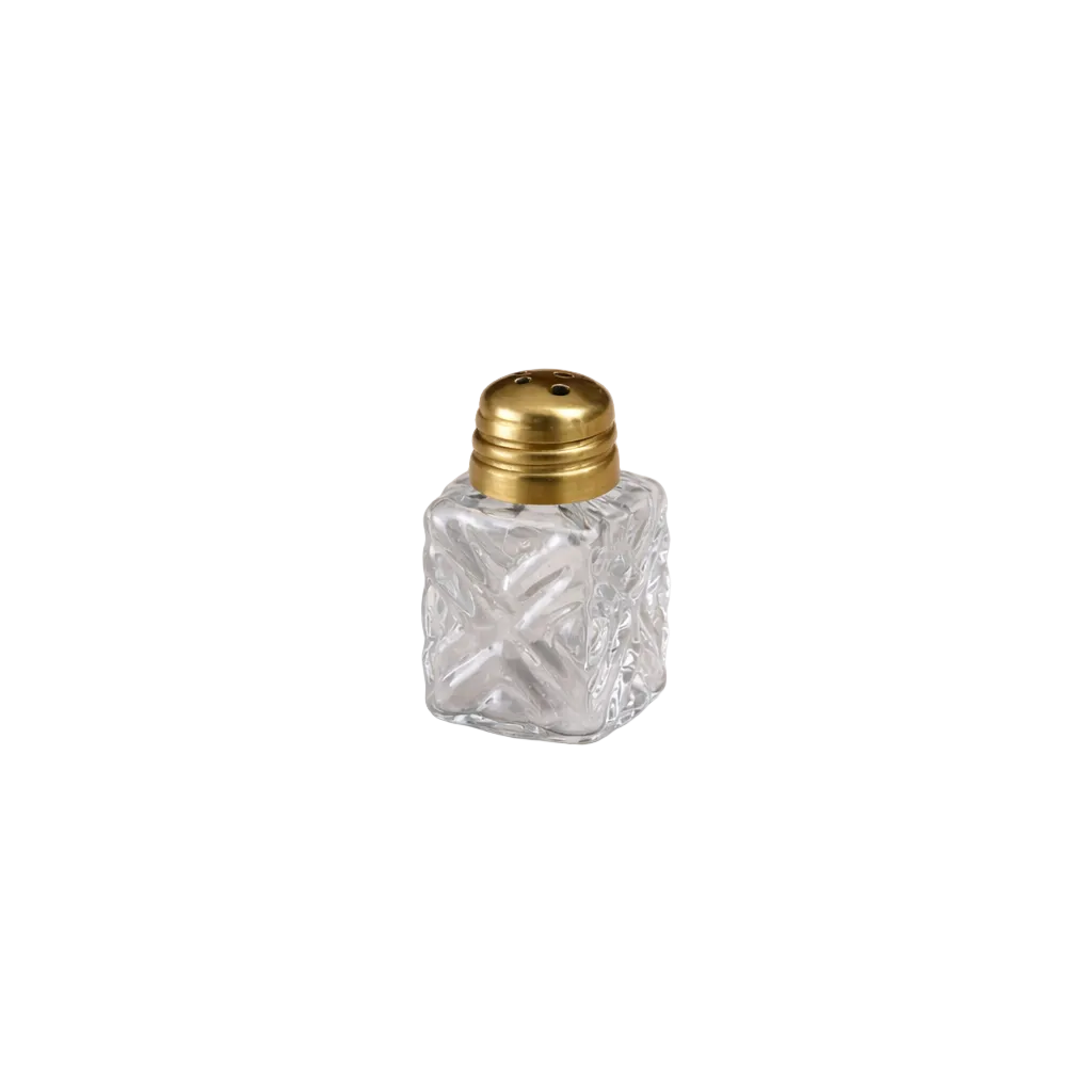 Engraved Glass Mini Salt & Pepper Shaker | By Luxe B Co. 