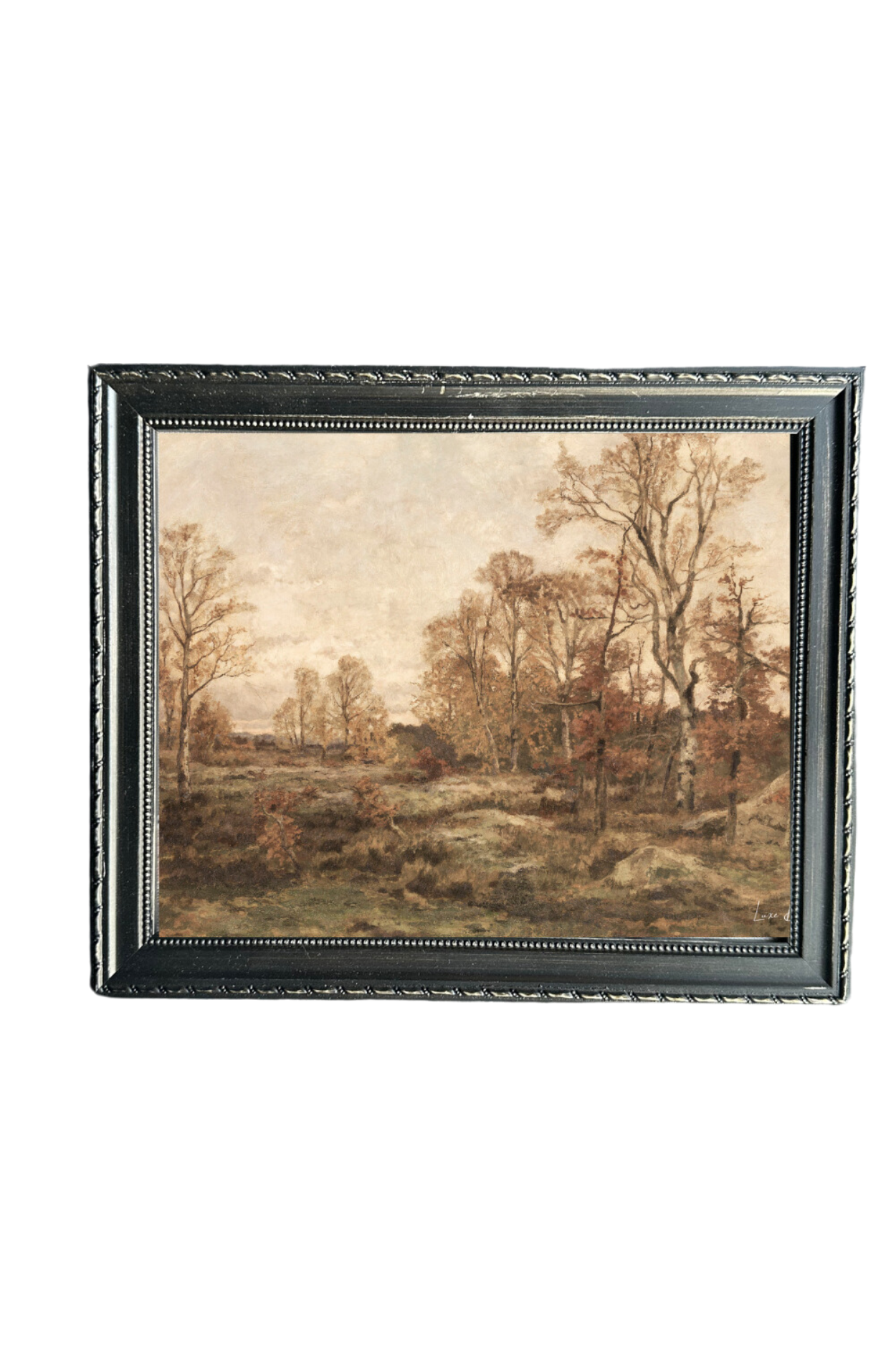 Fall Landscape French Country | French Black Mould Framed Art - Luxe B Co