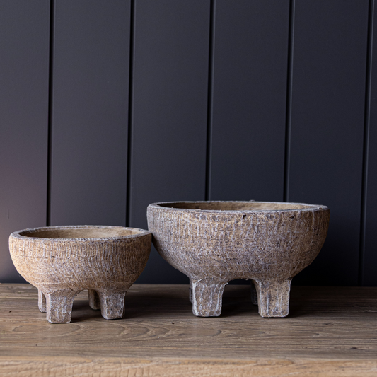Footed Terracotta Bowl | By Luxe B Co.