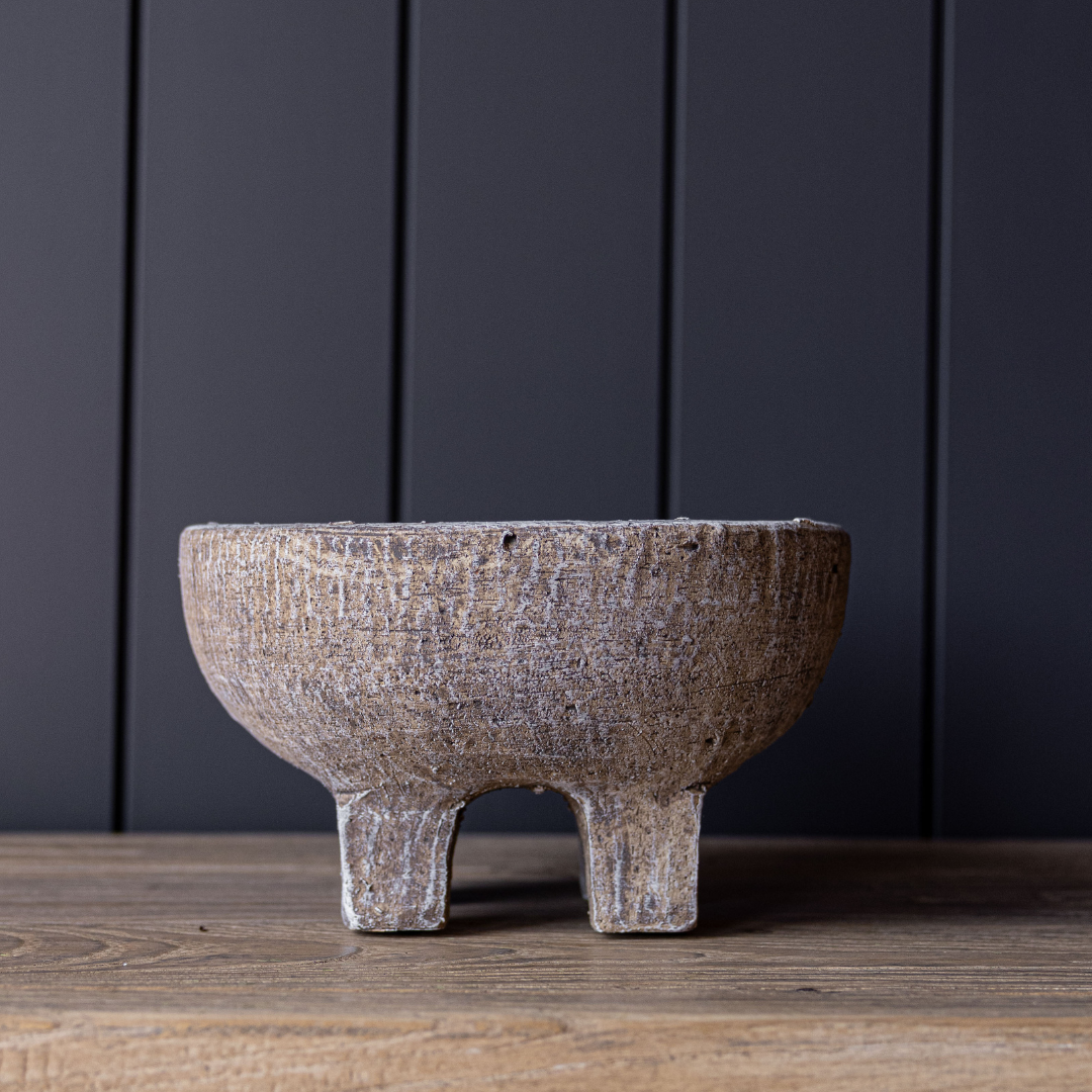 Footed Terracotta Bowl | By Luxe B Co.
