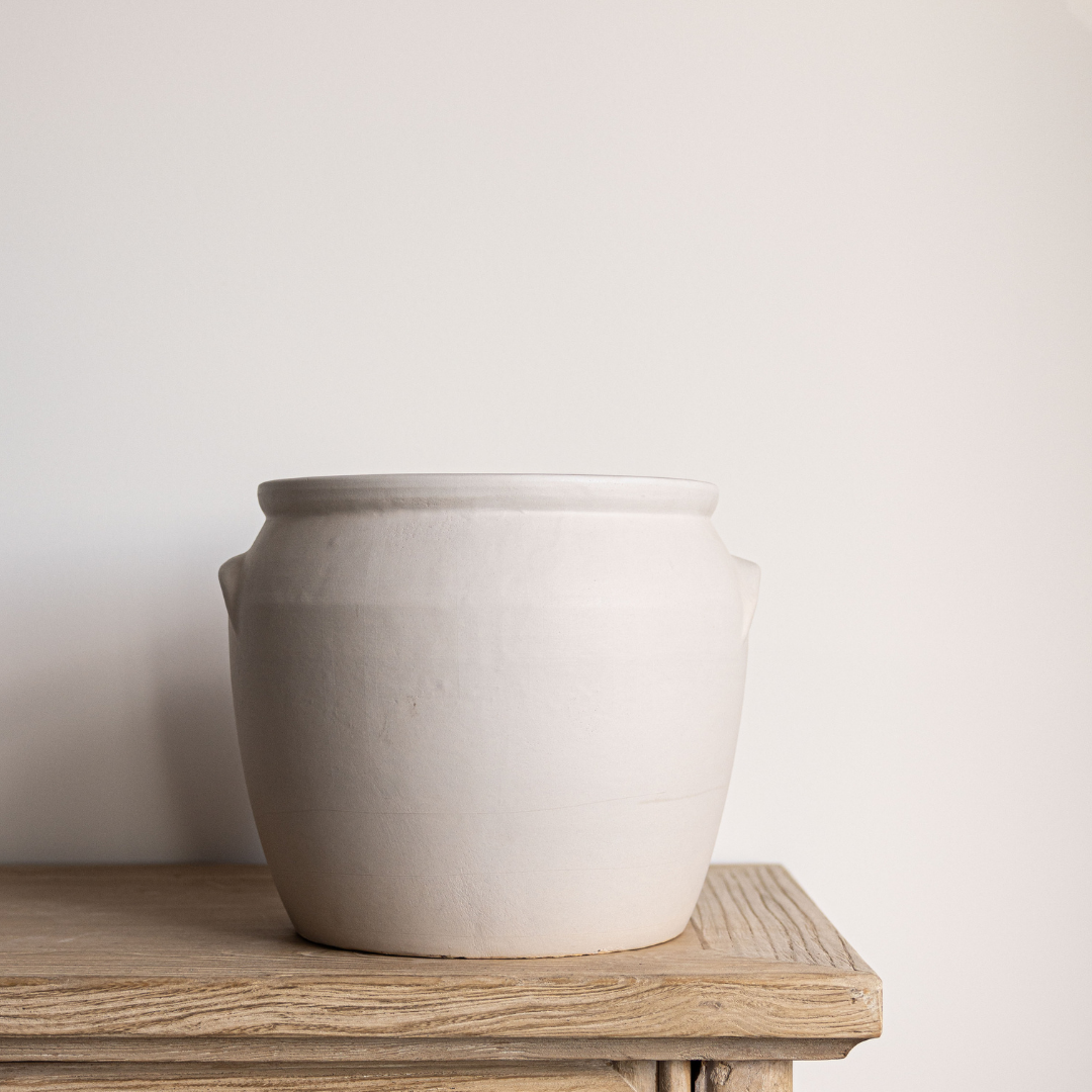 French Replica White Matte Confit Crock Pot | By Luxe B Co.