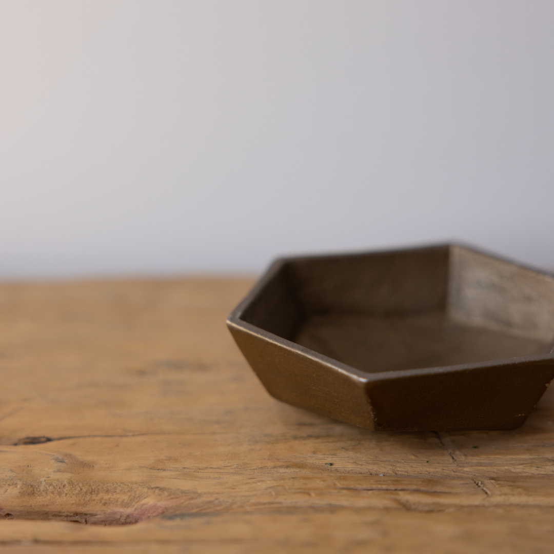 Geo Bronze Catchall | By Luxe B Co.