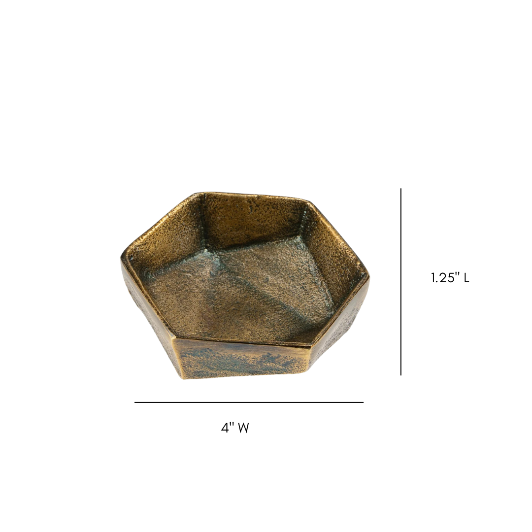 Geo Bronze Catchall | By Luxe B Co.