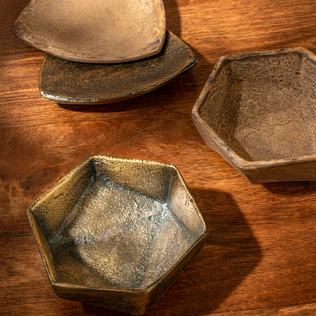 Geo Bronze Catchall | By Luxe B Co.
