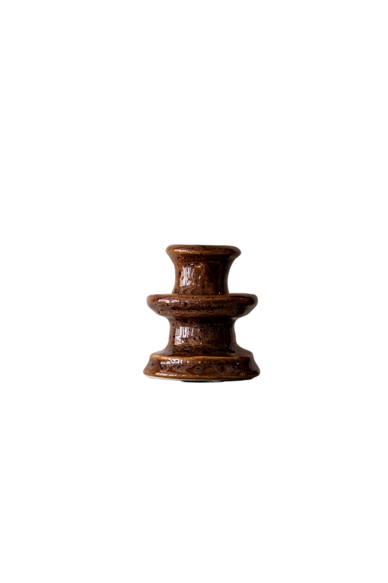 Gingerbread Ceramic Candle Holder