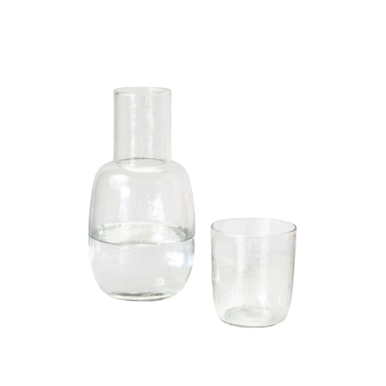 Glass Carafe With Tumbler Set | By Luxe B Co