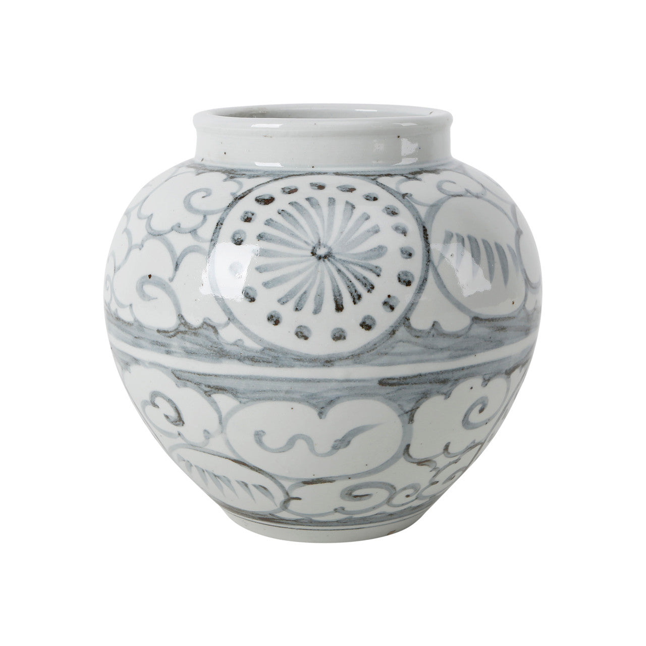 Glazed Cloud Motif Vase | By Luxe B Co.