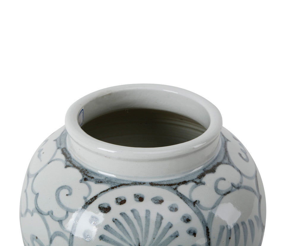 Glazed Cloud Motif Vase | By Luxe B Co.