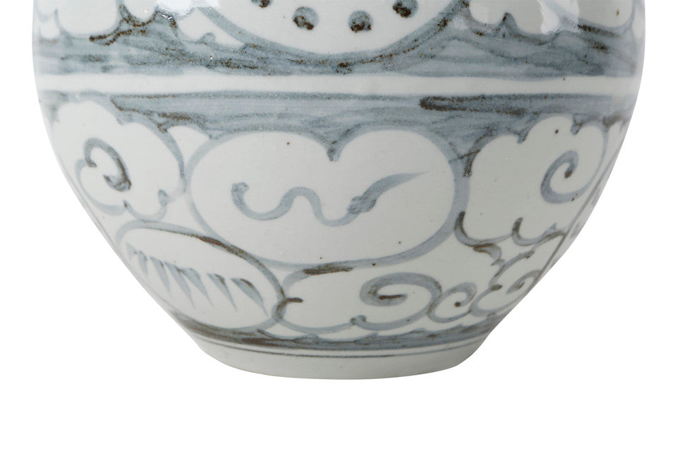 Glazed Cloud Motif Vase | By Luxe B Co.