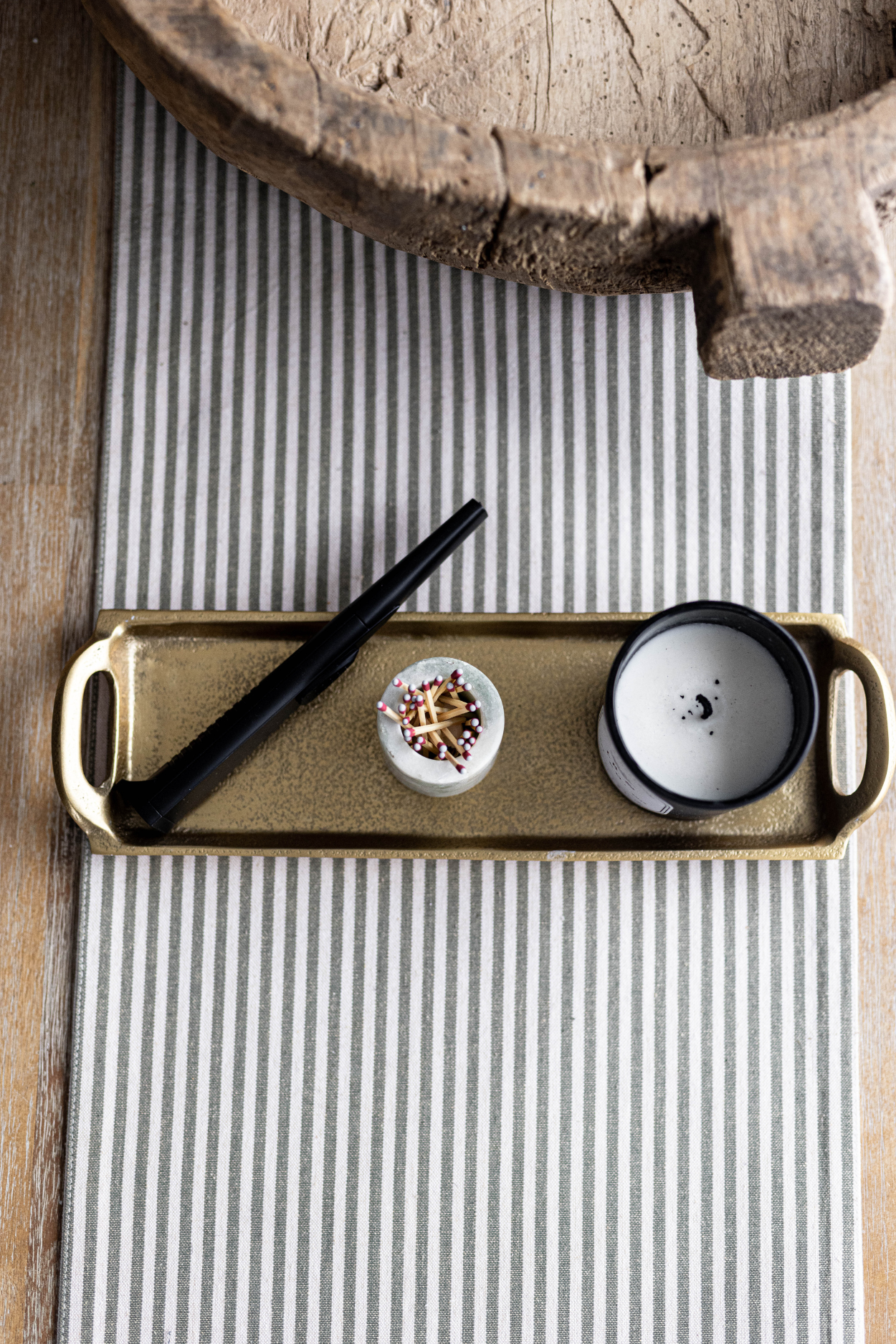 Gold Aluminum Rectangle Tray | By Luxe B Co.