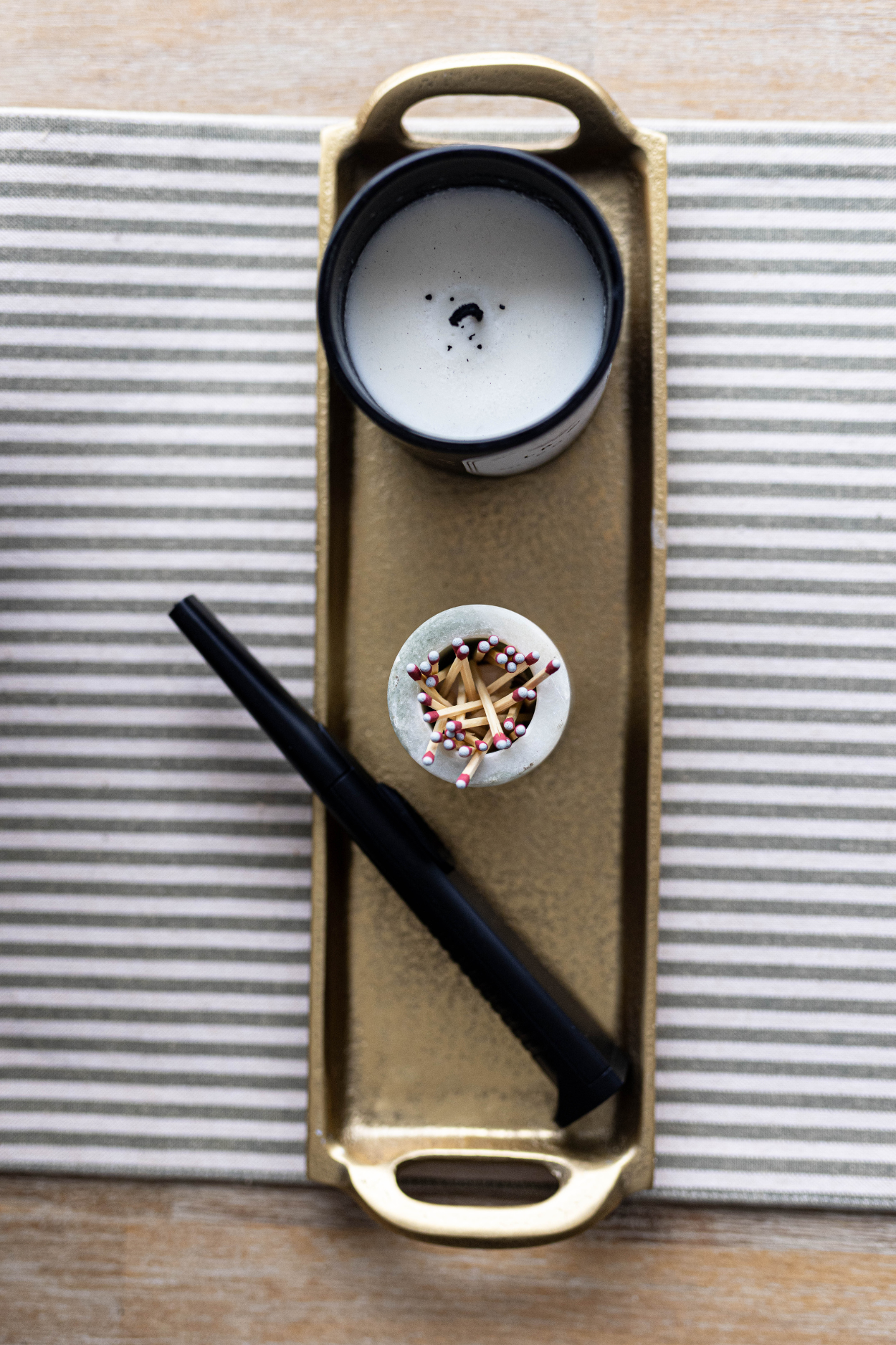 Gold Aluminum Rectangle Tray | By Luxe B Co.