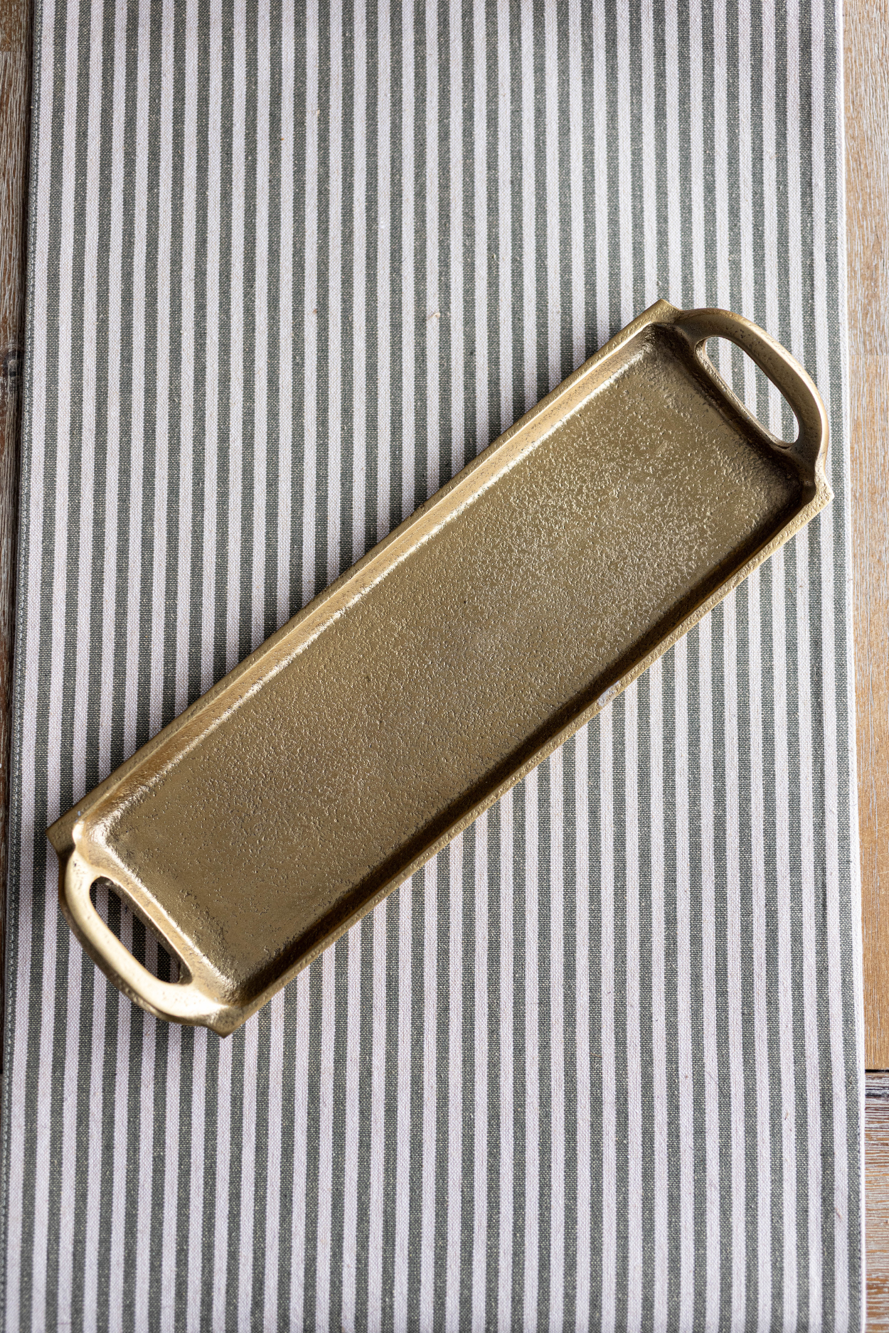 Gold Aluminum Rectangle Tray | By Luxe B Co.