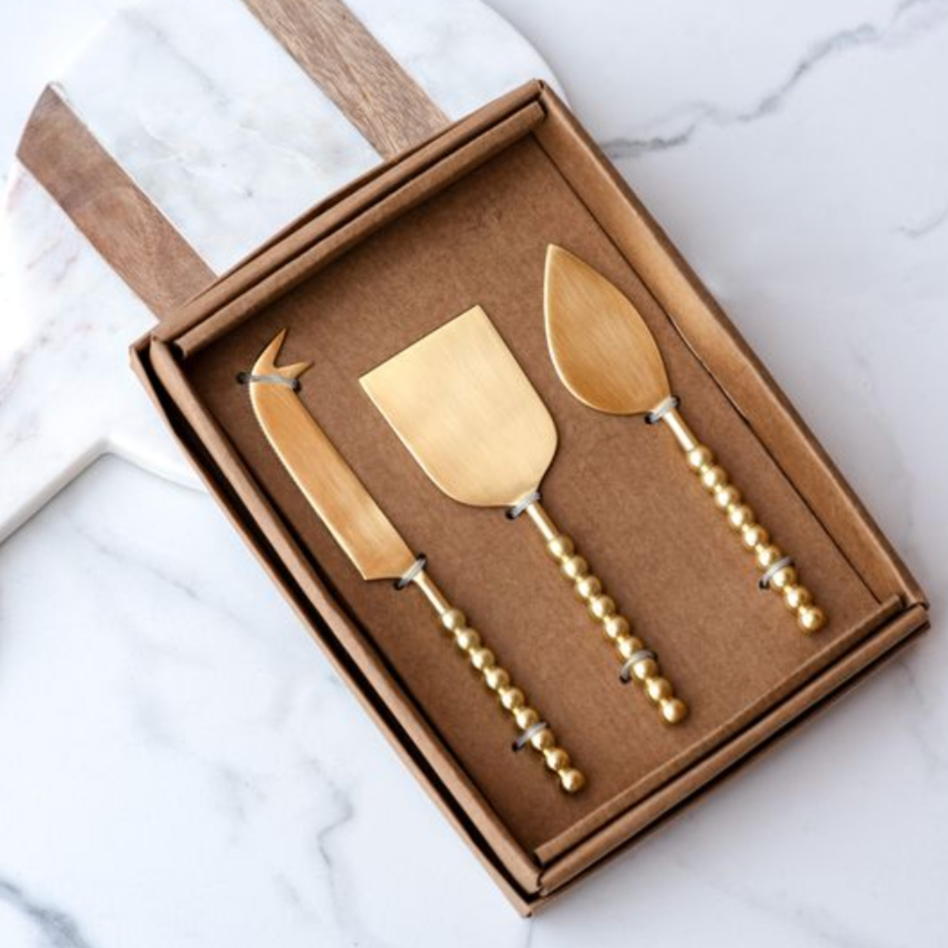 Gold Ball Cheese Knife Set | By Luxe B Co.